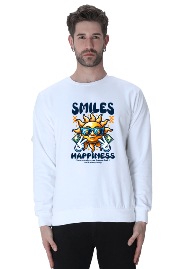 Smile Happiness Sweatshirt | 100% Cotton - Image 7