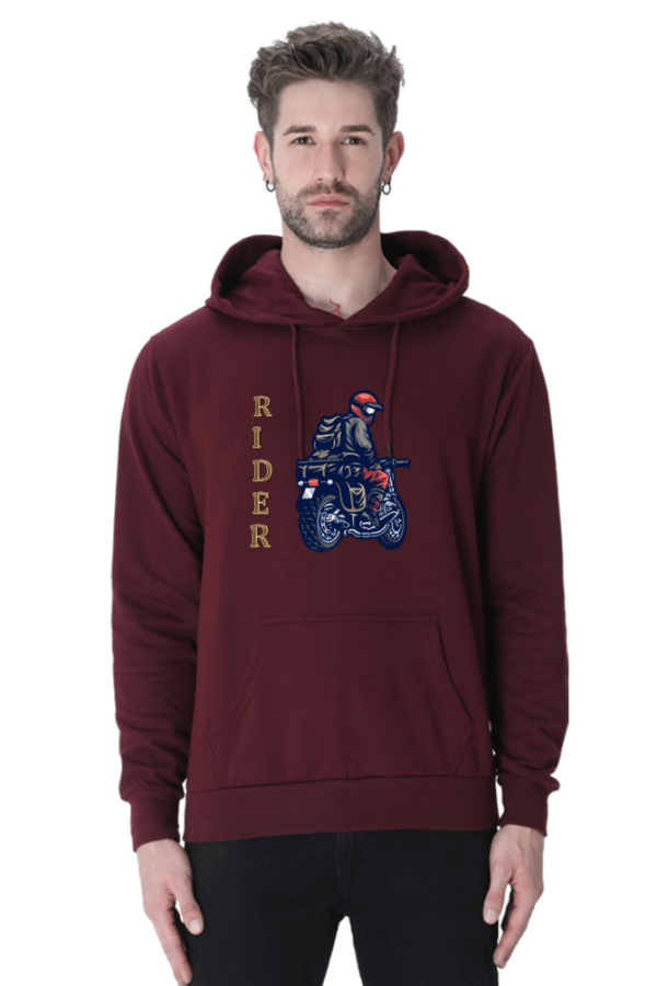 Rider and Bike Graphic Hoodie - Image 4